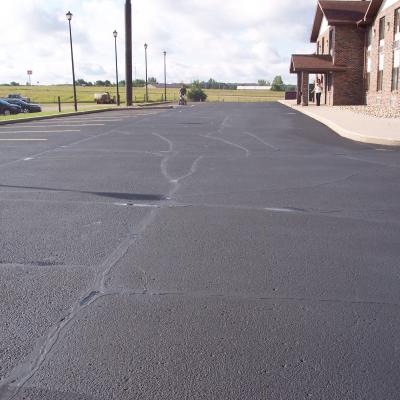 Sealcoating and Line Striping at Super 8 in Perham